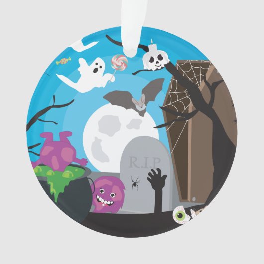 ハロウィーンモンスターシーン オーナメント (正面)