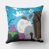 ハロウィーンモンスターシーン クッション (裏面)