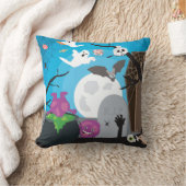 ハロウィーンモンスターシーン クッション (ブランケット)