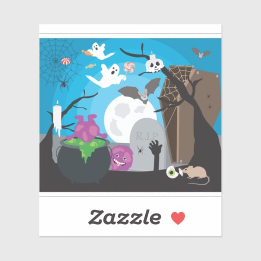 ハロウィーンモンスターシーン シール (シート)