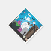 ハロウィーンモンスターシーン スタンダードカクテルナプキン (角)