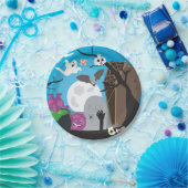 ハロウィーンモンスターシーン ペーパープレート (パーティー)