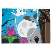 ハロウィーンモンスターシーン ラージペーパーバッグ (裏面)