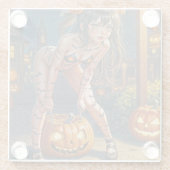 ハロウィーンモンスタージャック – o – ランタン&こうもりヴィクセンガール ガラスコースター (裏面)
