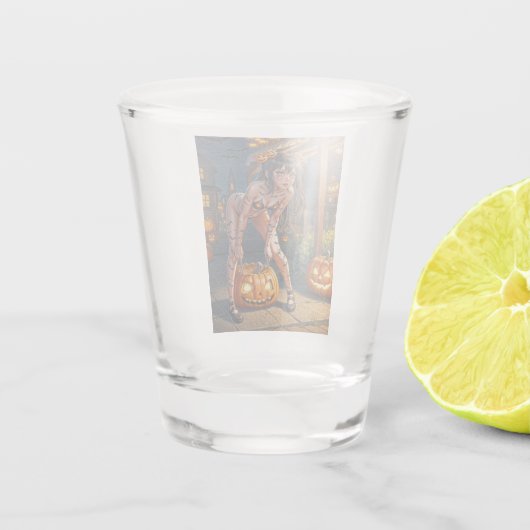 ハロウィーンモンスタージャック – o – ランタン&こうもりヴィクセンガール ショットグラス (裏面)