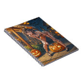 ハロウィーンモンスタージャック – o – ランタン&こうもりヴィクセンガール ノートブック (右側)