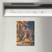 ハロウィーンモンスタージャック – o – ランタン&こうもりヴィクセンガール マグネット (インサイチュ (食洗機))