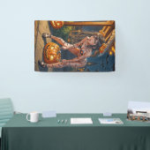 ハロウィーンモンスタージャック – o – ランタン&こうもりヴィクセンガール 横断幕 (トレードショー)