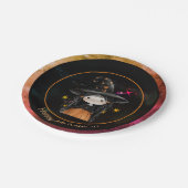 ハロウィーンモンスタースリトルウィッチ ペーパープレート (アングル)