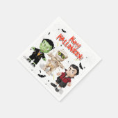 ハロウィーンモンスターズパーティー スタンダードカクテルナプキン (角)