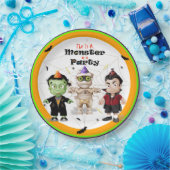 ハロウィーンモンスターズパーティー ペーパープレート (パーティー)