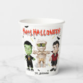 ハロウィーンモンスターズパーティー 紙コップ (裏面)