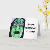 ハロウィーンモンスターズ食べはピエロカード カード (黄色い花)