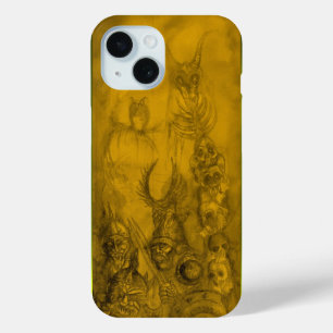 ハロウィーンモンスターズ/ORK WARイエローファンタジー iPhone 15ケース