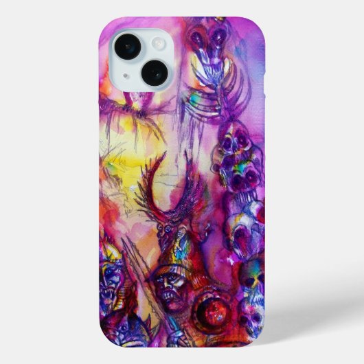 ハロウィーンモンスターズ/ORK WARパープルファンタジー Case-Mate iPhoneケース (裏面)
