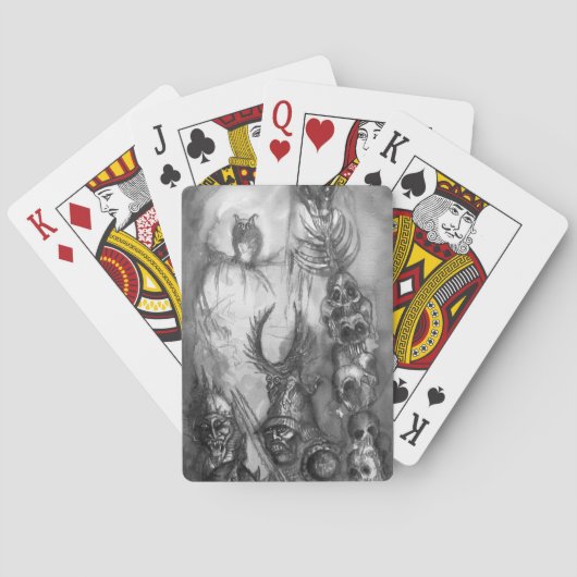 ハロウィーンモンスターズ/ORK WAR白黒ファンタジー トランプ (裏面)