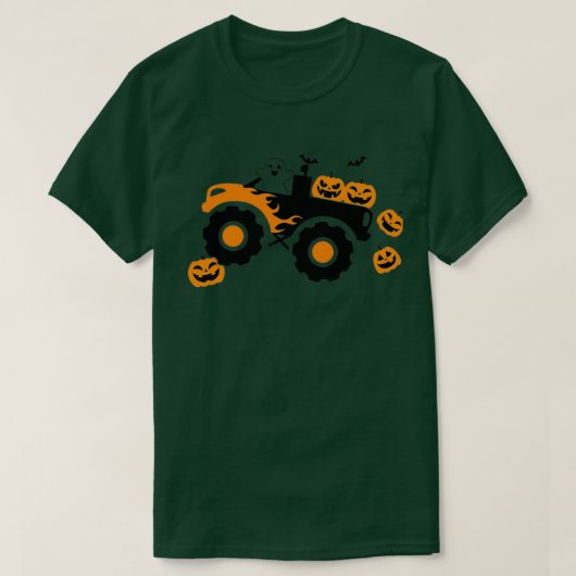 ハロウィーンモンスタートラック1 Tシャツ (デザイン正面)