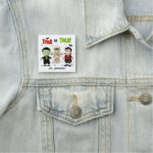 ハロウィーンモンスタートリックまたはトリート 名札 (インサイチュ)