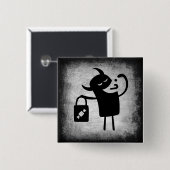 ハロウィーンモンスタートリックまたはトレーターボタン 缶バッジ (正面&裏面)