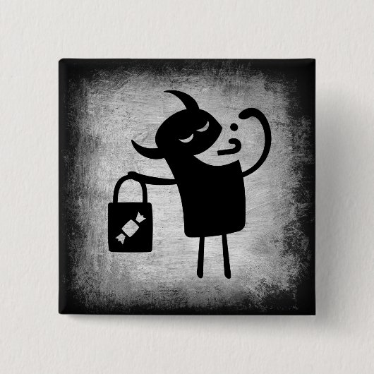 ハロウィーンモンスタートリックまたはトレーターボタン 缶バッジ (正面)