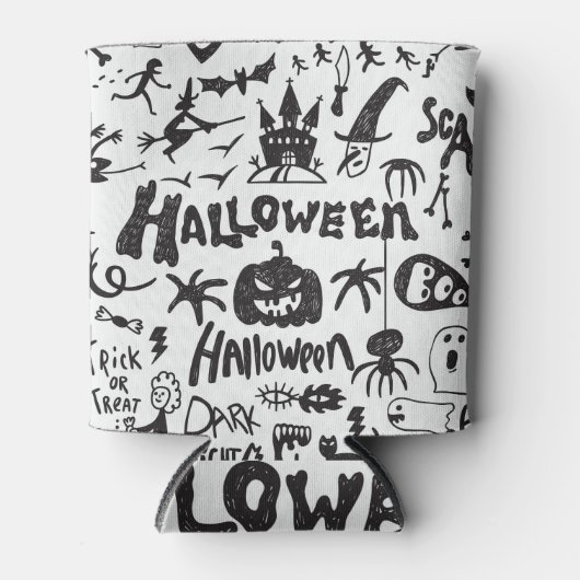 ハロウィーンモンスタードードルおもしろい 缶クーラー (正面)