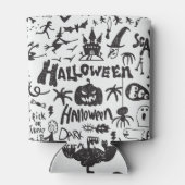 ハロウィーンモンスタードードルおもしろい 缶クーラー (裏面)