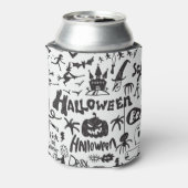 ハロウィーンモンスタードードルおもしろい 缶クーラー (缶裏面)