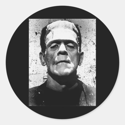 ハロウィーンモンスターホラー映画モンスター1 ラウンドシール (正面)
