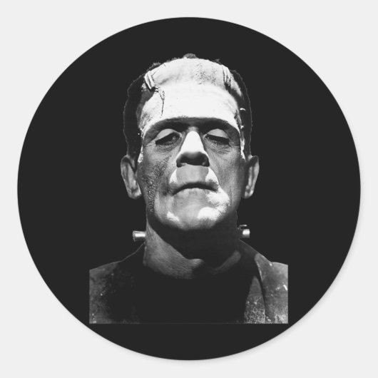 ハロウィーンモンスターホラー映画モンスター ラウンドシール (正面)