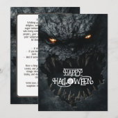 ハロウィーンモンスターマウスメイヘム 招待状 (正面/裏面)