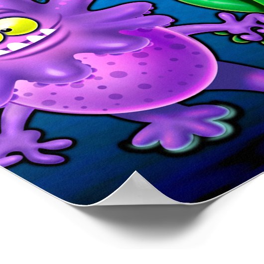 ハロウィーンモンスターミキサーパーティーポスター ポスター (角)