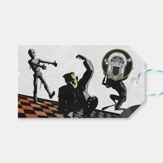 ハロウィーンモンスターモンスターバッシュコスチュームパーティー ギフトタグ (正面(横))