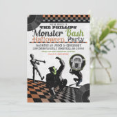 ハロウィーンモンスターモンスターバッシュコスチュームパーティー 招待状 (スタンド正面)