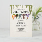 ハロウィーンモンスターレターズハローウィンパーティ 招待状 (スタンド正面)