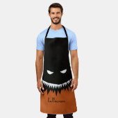 ハロウィーンモンスター エプロン (着用した状態)