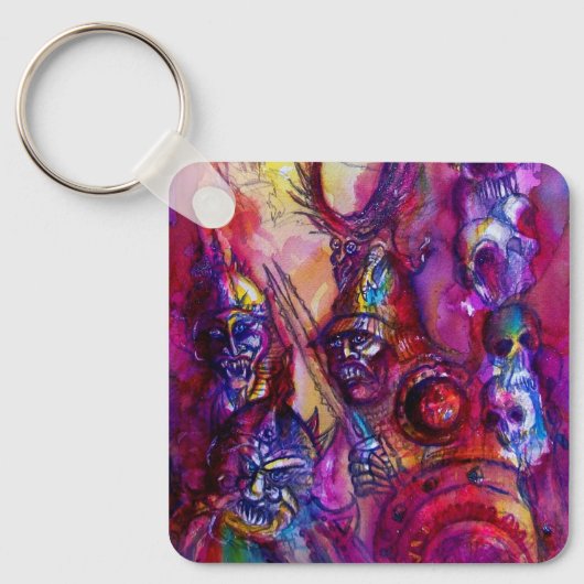 ハロウィーンモンスター/ORK WARファンタジー キーホルダー (正面)