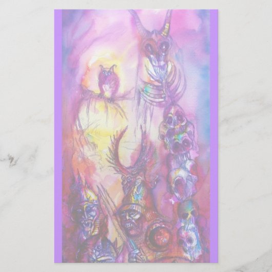 ハロウィーンモンスター/ORK WARファンタジー 便箋 (正面)