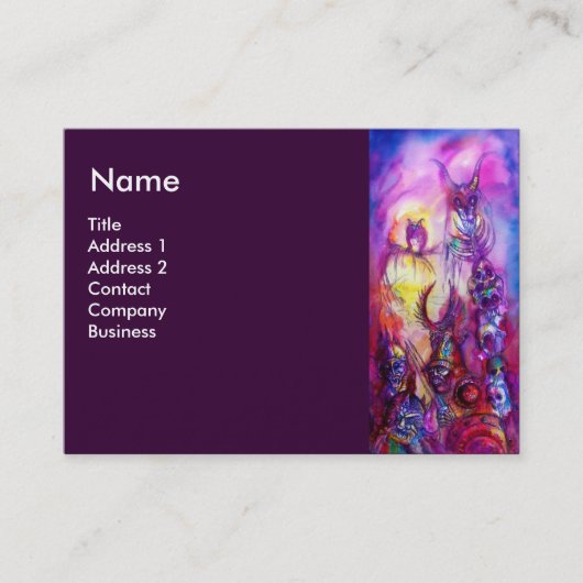 ハロウィーンモンスター/ORK WARファンタジー 名刺 (正面)