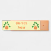 ハロウィーンモンステラ植物インパンプキン名前をカスタムする サインプレート (正面)