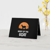 ハロウィーンヤギの衣装ギフト カード (黄色い花)