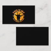 ハロウィーンヤギコスチュームおもしろいヤギ農業農家 名刺 (正面/裏面)