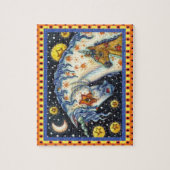 ハロウィーンユニコーン，スターホース&子馬ファンタジー ジグソーパズル (縦)