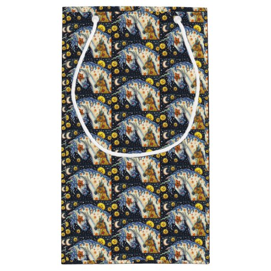 ハロウィーンユニコーン,スターホース&子馬ファンタジー スモールペーパーバッグ (裏面)