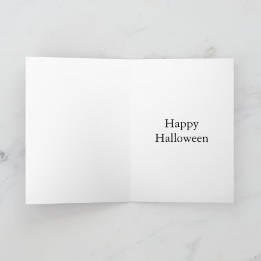 ハロウィーンユーモアのグリーティングカード カード (内部)