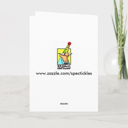 ハロウィーンユーモアのグリーティングカード カード (裏面)