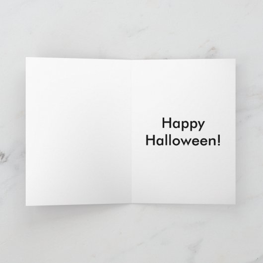 ハロウィーンユーモアのグリーティングカード カード (内部)