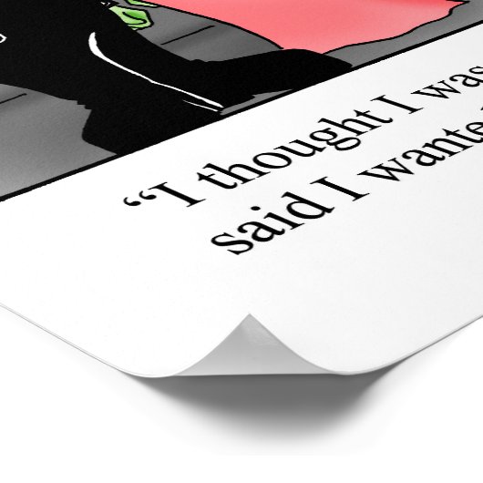 ハロウィーンユーモアのポスターアート ポスター (角)