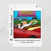 ハロウィーンユーモアのポストカード「斑点」 ポストカード (正面/裏面)