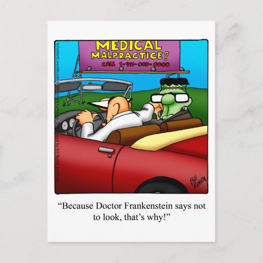 ハロウィーンユーモアのポストカード「斑点」 ポストカード (正面)