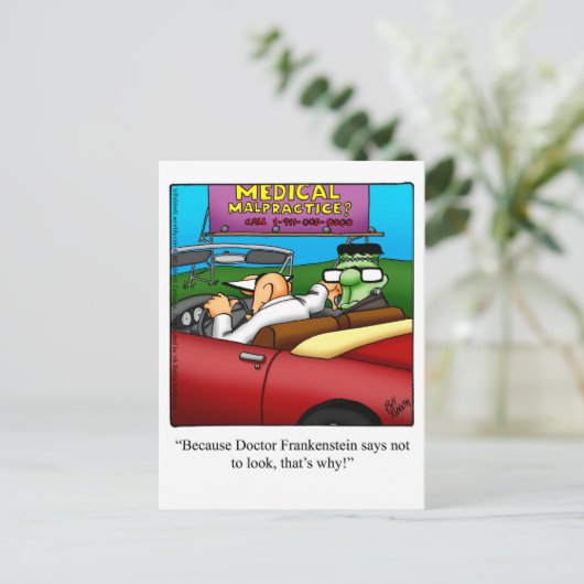 ハロウィーンユーモアのポストカード「斑点」 ポストカード (スタンド正面)